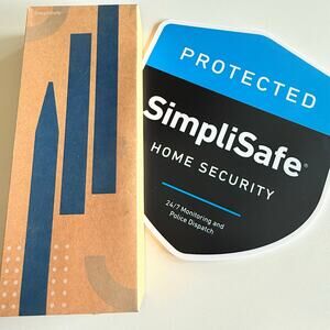 SimpliSafe Home Security Yard Sign w/ Stakes and Stickers - NEW
